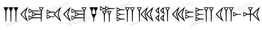 NotoSansCuneiform Regular字体转换